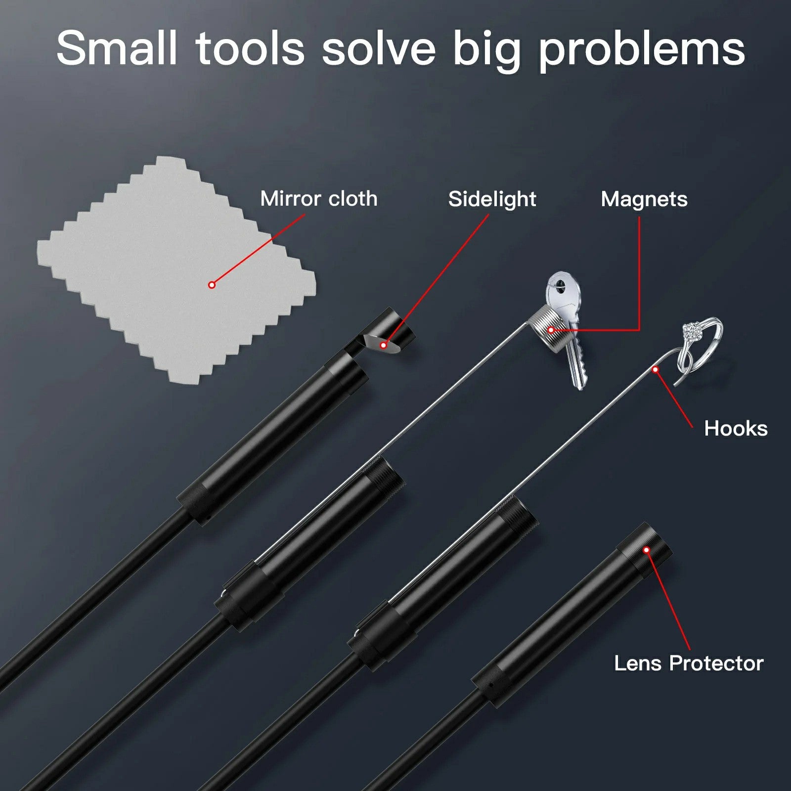 NK-5001Pro 5m Hard Wire Waterproof USB+Type-C+iOS Mobile Phone Endoscope 2MP 8MM Camera Microscope NK-5001Pro 5m Hard Wire Waterproof USB+Type-C+iOS Mobile Phone Endoscope 2MP 8MM Camera Microscope